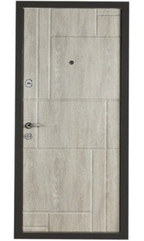 Входная дверь Artiz (тип-9) модель 166 Дуб шале графит / Дуб шале седой