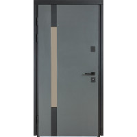 Вхідні вуличні двері Булат Cottage мод.705/431 Metalic Grey / Модрина Вулканічна