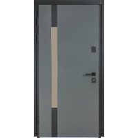 Входная уличная дверь Булат Котедж мод.705/431 Metalic Grey / Лиственница Вулканическая