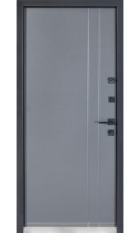 Входная уличная дверь Булат Котедж мод.710/265 Metalic Grey / Титан
