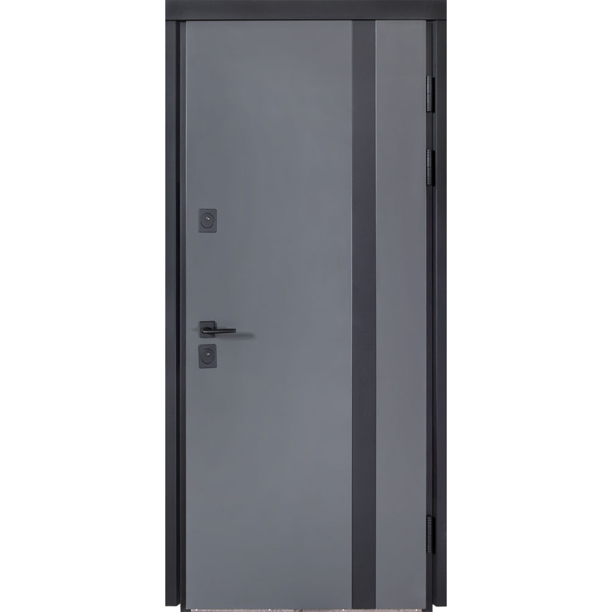 Входная уличная дверь Булат Котедж мод.710/265 Metalic Grey / Титан