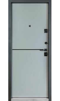 Входная дверь Булат FORTEZZA модель 563/556 срез камня/серый шифер