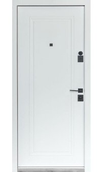 Входная дверь Булат Статус модель 269/263 Хром/Белый матовый
