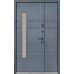 Входная уличная дверь Булат Термо House модель 705/431 - 1200 мм. Тёмный антрацит (со стеклопакетом)