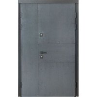 Входная уличная дверь Булат Термо House модель 703/191 - 1200 мм. Тёмный антрацит