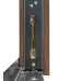 Входная уличная дверь Булат Термо House модель 705/428 - 1200 мм. Дуб бронза/Орех натуральный (со стеклопакетом)
