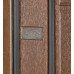 Входная уличная дверь Булат Термо House модель 705/428 - 1200 мм. Дуб бронза/Орех натуральный (со стеклопакетом)