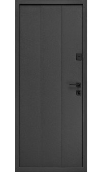 Входная дверь Форт Нокс "Гранд М" матовый цинк серый 7024+молдинги / матовый цинк серый