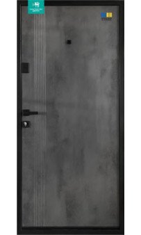 Входная дверь Министерство Дверей ПБУ-262 Оксид тёмный (мет/мдф)