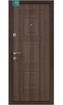 Входная дверь ПО-02 орех белоцерковский