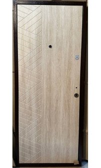 Входная дверь Портала "F-2" (серия Комфорт) Дуб немо карбон / Дуб немо лате