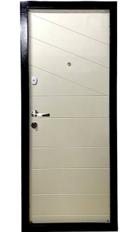 Входная дверь Портала "Диагональ 2" (серия Модерн) Цемент маренго / Цемент миндаль