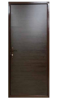 Входная дверь Портала "Эконом" (металл RAL 8017 - ДСП Венге) с 1 контуром уплотненя