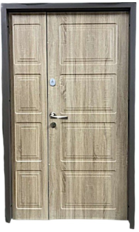 Входная уличная дверь Портала "Дублин" (серия Стрит Aluma 1) Metallic Brown / Дуб Сонома