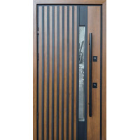 Вхідні двері Proof Standart Mottura Rio-S Loft Vinorit Дуб темний DMD 1200