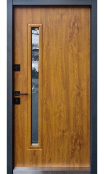 Входная дверь Proof Standart Mottura Rio-S Loft песок 7016/ Vinorit дуб золотой