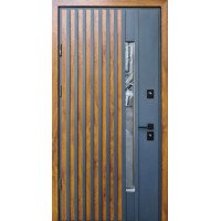 Входная дверь Proof Standart Mottura Rio-S Loft песок 7016/ Vinorit дуб золотой