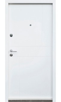 Вхідні двері QDOORS Преміум Стиль-М венге сірий горизонт АРТ / біле дерево