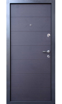 Вхідні двері QDOORS Преміум Горизонталь венге темний горизонт