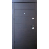 Входная дверь QDOORS Премиум Горизонталь венге темный горизонт Входная дверь QDOORS Премиум Горизонталь венге темный горизонт