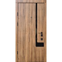 Вхідні двері QDOORS Авангард Босфор-Аk  дуб артизан / біла емаль (ЧБ)