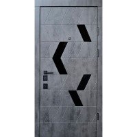 Вхідні двері QDOORS Авангард Конверс-АК бетон темный/грей софт Вхідні двері QDOORS Авангард Конверс-АК бетон темный/грей софт