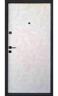 Входная дверь QDOORS Премиум Некст мрамор темный / бетон бежевый