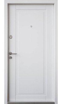 Входная дверь QDOORS Премиум Прованс венге темный / белый супермат (ЧБ)