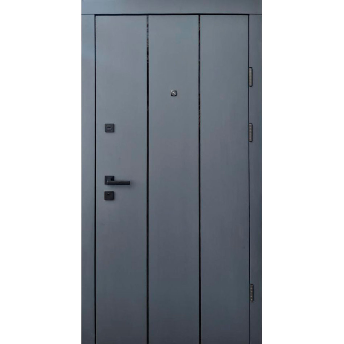 Вхідні двері QDOORS Преміум Вертикаль-АК антрацит / грей софт