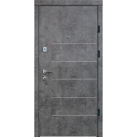 Входная дверь BEREZ Lux Porte мрамор темный/ ПВХ белый сатин Входная дверь BEREZ Lux Porte мрамор темный/ ПВХ белый сатин