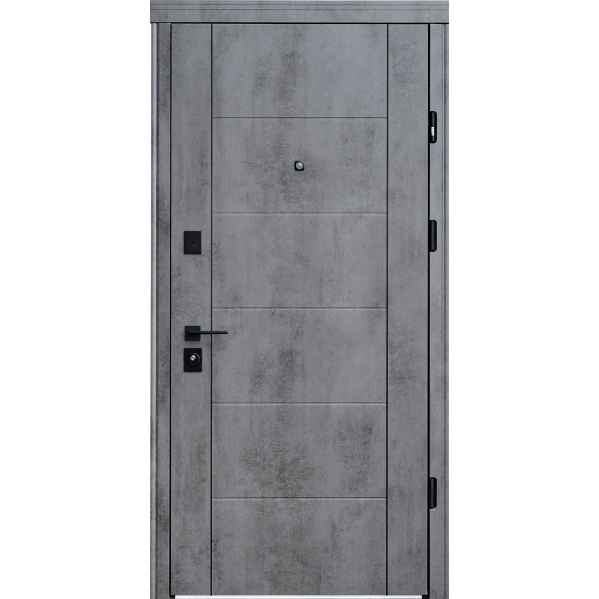 Входная дверь Straj LUX Standart Securemme Parallel бетон темный/ белый матовый Входная дверь Straj LUX Standart Securemme Parallel бетон темный/ белый матовый