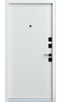 Входная дверь Straj LUX Standart Securemme Parallel бетон темный/ белый матовый