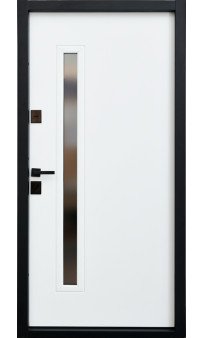 Входная дверь BEREZ Smart Street Rio S PF дуб 23 дуб темный/ vin белый