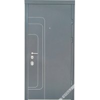 Вхідні двері Straj LUX Prestige Трек антрацит / біле дерево