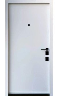 Входная дверь Straj LUX Standart Prestige Delica AL MONO бетон темный/ белая эмаль