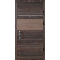 Вхідні двері Straj LUX Standart Mottura Бревіс плюс дуб табак