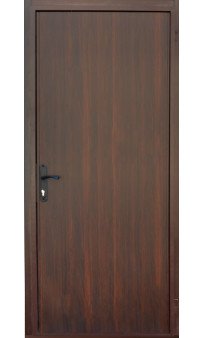 Входная дверь металл / ДСП темный орех