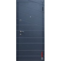 Вхідні двері ZIMEN К2 Line Антрацит / Біла шагрень 