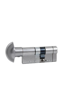 Цилиндр Securemme 361PCS4050115 K64 40/50 мм 5кл +1 монтажный ключ/ручка матовый хром