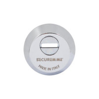 Securemme 4255ECL14M2 Броненакладка под цилиндр хром, с логотипом Securemme 4255ECL14M2 Броненакладка под цилиндр хром, с логотипом