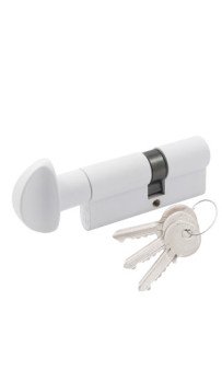 Цилиндр Cortelezzi 117F 30x30 ключ/поворот. белый