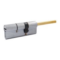 Цилиндр Securemme 3200QCS30501X5 К2 30/50 мм 5кл +1 монтажный ключ, со штоком, матовый хром