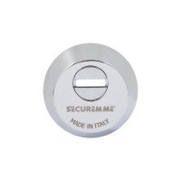 Securemme 4255ECL14M2 Броненакладка под цилиндр хром, с логотипом Securemme 4255ECL14M2 Броненакладка под цилиндр хром, с логотипом